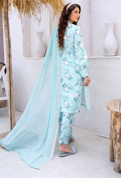 Humdum | Gardenia Lawn 24 | PLG 3 - D04 -  HumDum Luxury - Original Designer Dress - House of Maryam