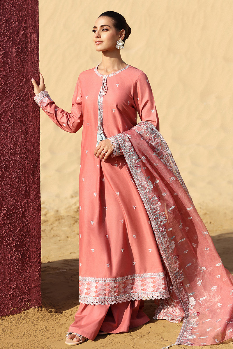 Cross Stitch | Eid Lawn 24 | MULBERRY BLUSH by Cross Stitch - House of Maryam