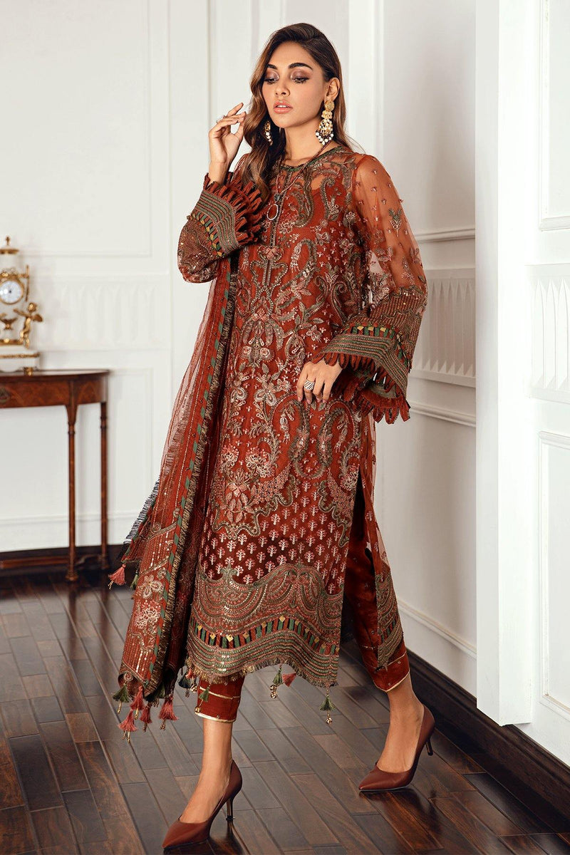Jazmin | Formals Collection | NET UN-4018 -  Jazmin Formal - Original Designer Dress - House of Maryam