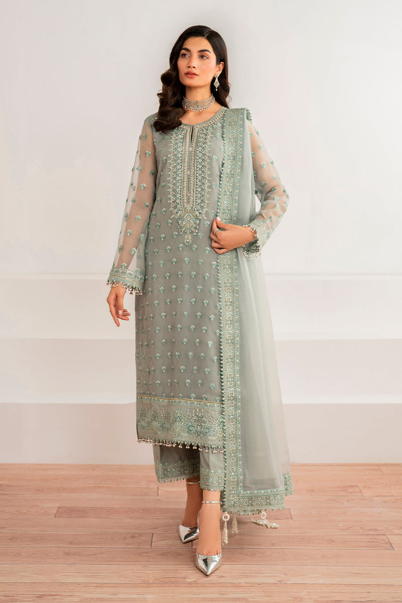 Baroque | Formal Collection | CHIFFON UF-692 -  Baroque Ladies Clothes - Original Designer Dress - House of Maryam