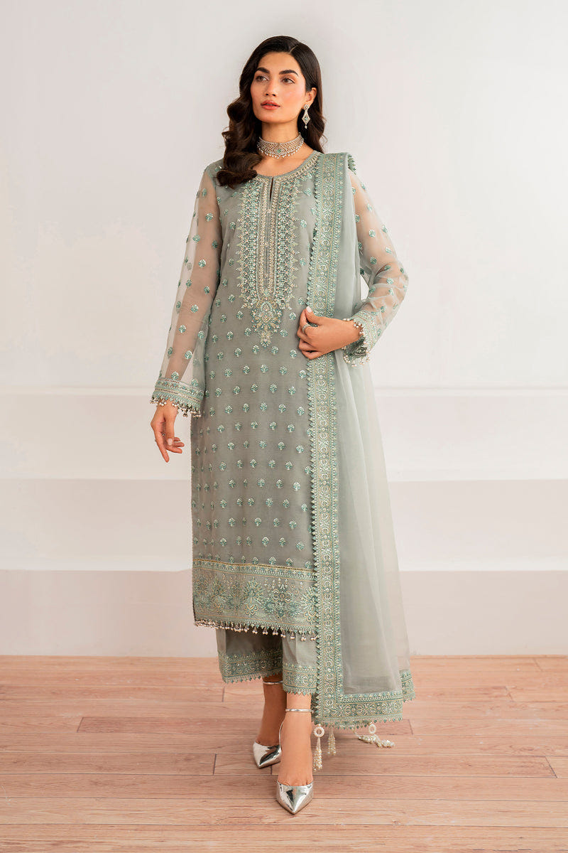 Baroque | Formal Collection | CHIFFON UF-692 -  Baroque Ladies Clothes - Original Designer Dress - House of Maryam