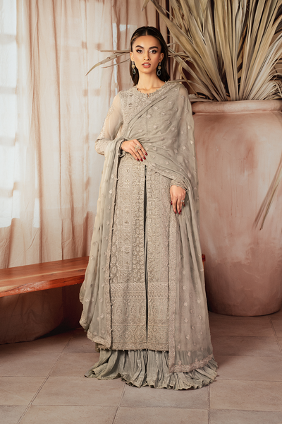 Iznik | Chiffon Kari | ICK-08 Embroidered Chiffon -  Iznik Bridal - Original Designer Dress - House of Maryam