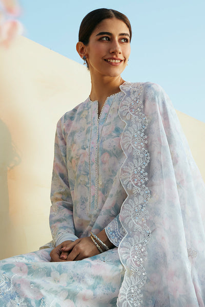 Cross Stitch | Premium Lawn 24 | VIOLA PEARL -  Cross Stitch Formal - Original Designer Dress - House of Maryam