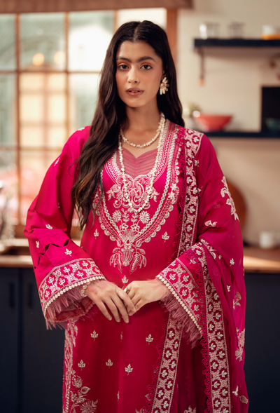 Humdum | Lala Rukh Lawn | Lalarukh - D06 -  Humdum Ladies Clothes - Original Designer Dress - House of Maryam