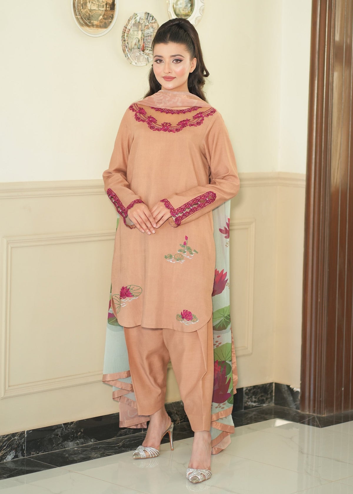 Fozia Khalid | Silk Spire |  AMBER -  Fozia Khalid Ladies Clothes - Original Designer Dress - House of Maryam