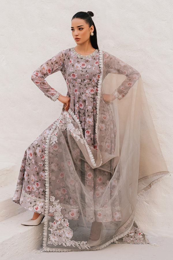 Baroque | Luxury Pret 25 | EMBROIDERED CHIFFON PR-1090, image 4