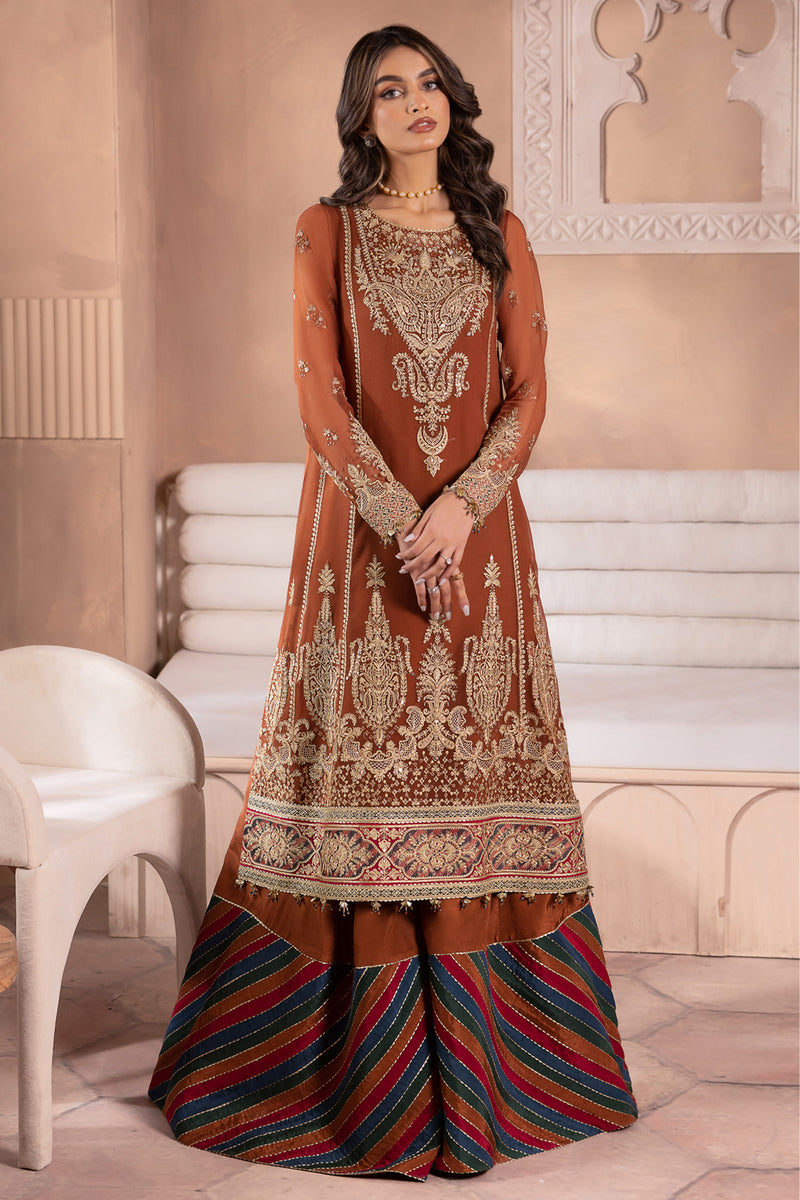 Jazmin | Formals Collection | CHIFFON UC-3040 by Designer Jazmin - House of Maryam - Pakistani Designer Ethnic Wear in {{ shop.shopifyCountryName }}