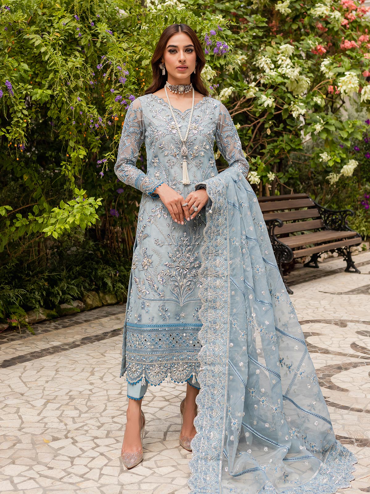 Gulaal | Luxury Pret | ESTIRAH GL-LP-V1-02 -  Gulaal Formal - Original Designer Dress - House of Maryam