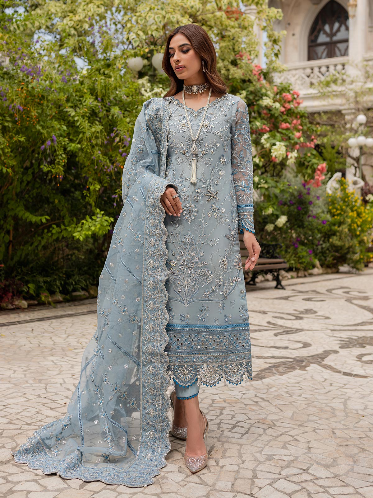 Gulaal | Luxury Pret | ESTIRAH GL-LP-V1-02 -  Gulaal Formal - Original Designer Dress - House of Maryam