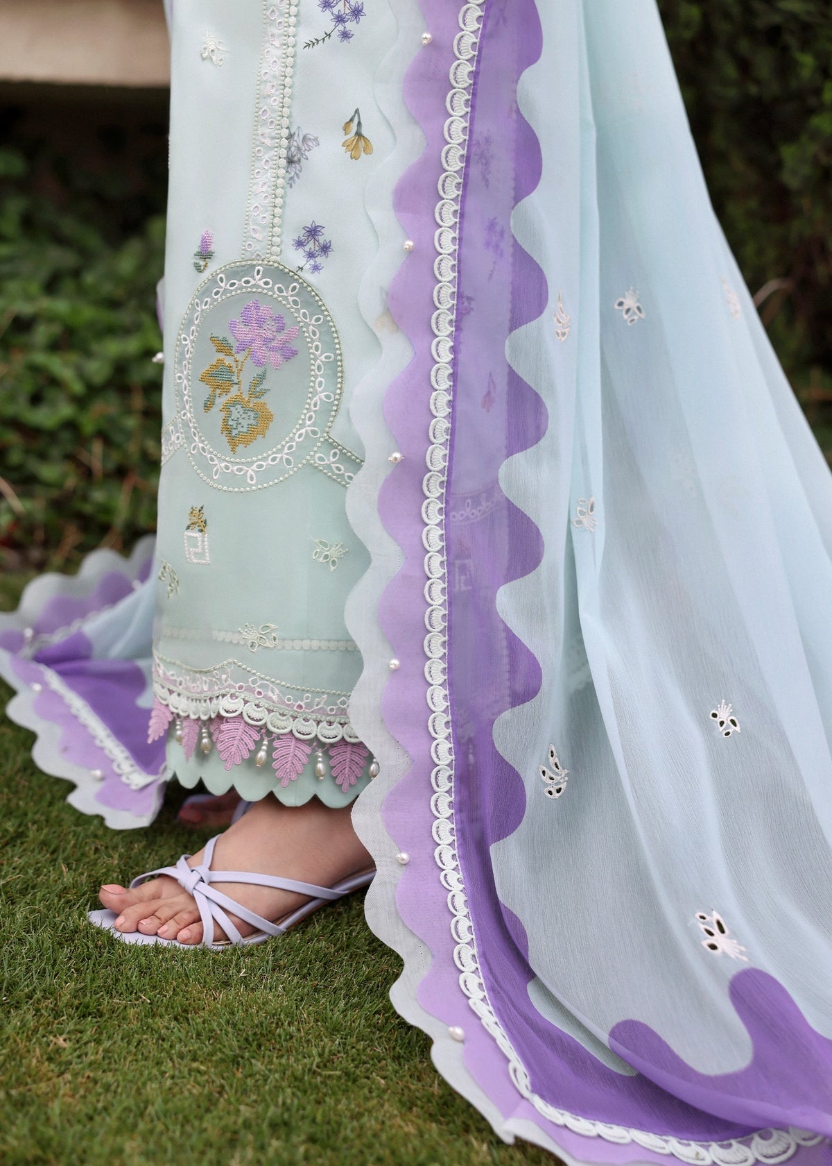 Sardinia | Embroidered Lawn Edit 26 | Misty Morning, image 5
