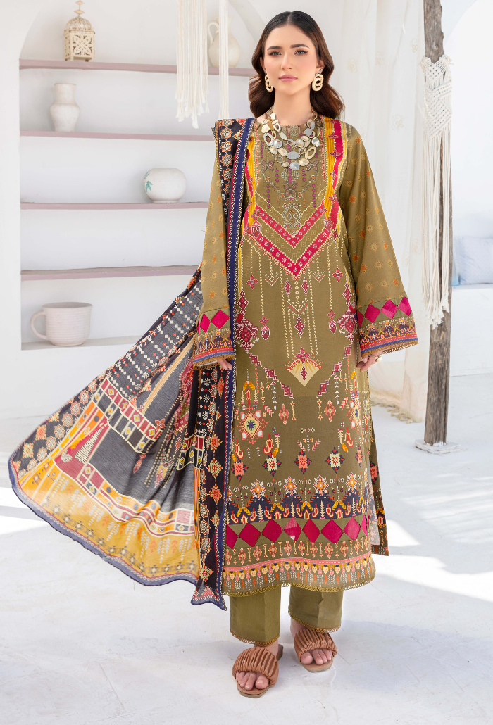 Humdum | Saira Bano Lawn 24 | D06 by Designer HumDum - House of Maryam - Pakistani Designer Ethnic Wear in {{ shop.shopifyCountryName }}