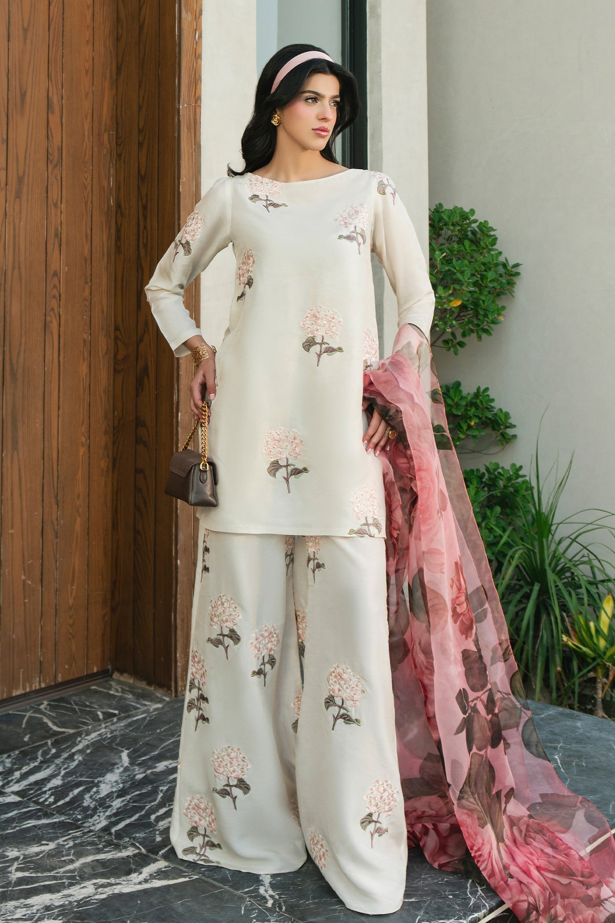 Fahad Hussayn | Lawn Banger | Peony -  Erum Khan Ladies Clothes - Original Designer Dress - House of Maryam