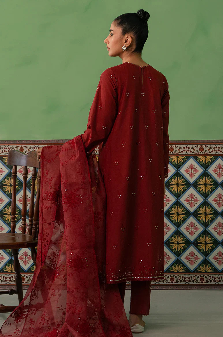Cross Stitch | Mahiri Embroidered Collection | ROSE FLORINE -  Cross Stitch Luxury - Original Designer Dress - House of Maryam
