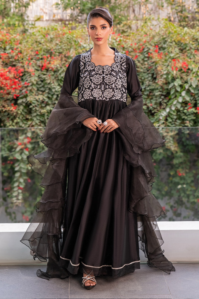 Chic Ophicial | Celenia Pret | Elegant Black Kalidar -  Chic Ophicial Ladies Clothes - Original Designer Dress - House of Maryam