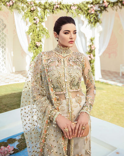 Gulaal | Wedding Formals | Cher Embroidered Net 3-Piece Suit WS-04 -  Gulaal Bridal - Original Designer Dress - House of Maryam