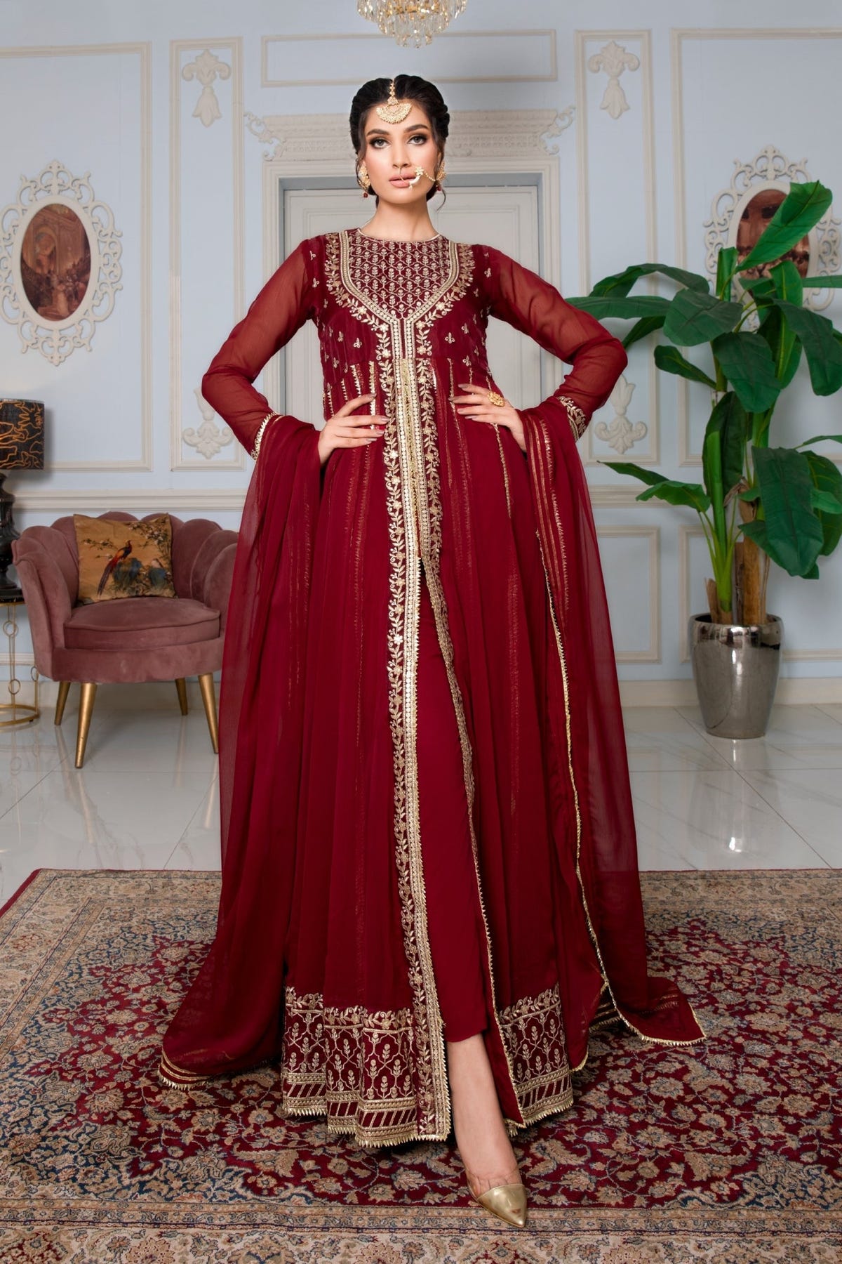Hania & Umaimaz | Festive Collection | Sindori -  Hania & Umaima  - Original Designer Dress - House of Maryam