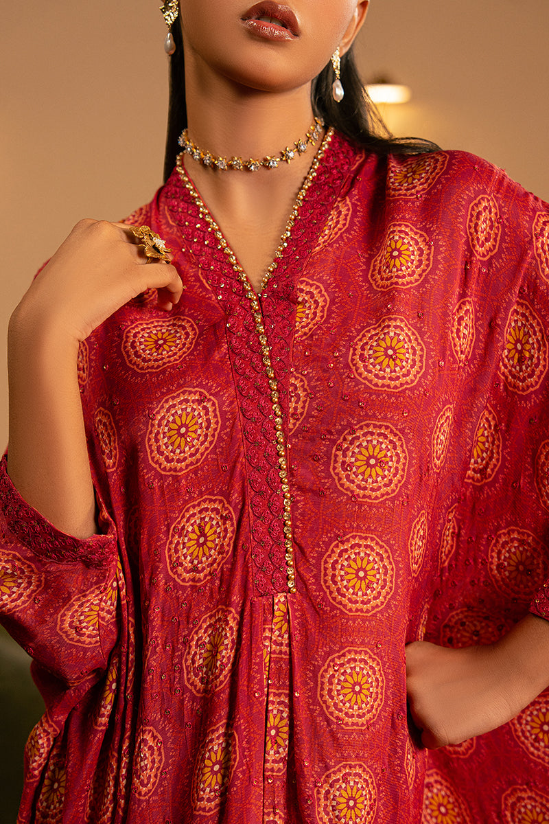 Cross Stitch | Luxury Pret | Pinkspire Glow Embroidered Silk Shirt