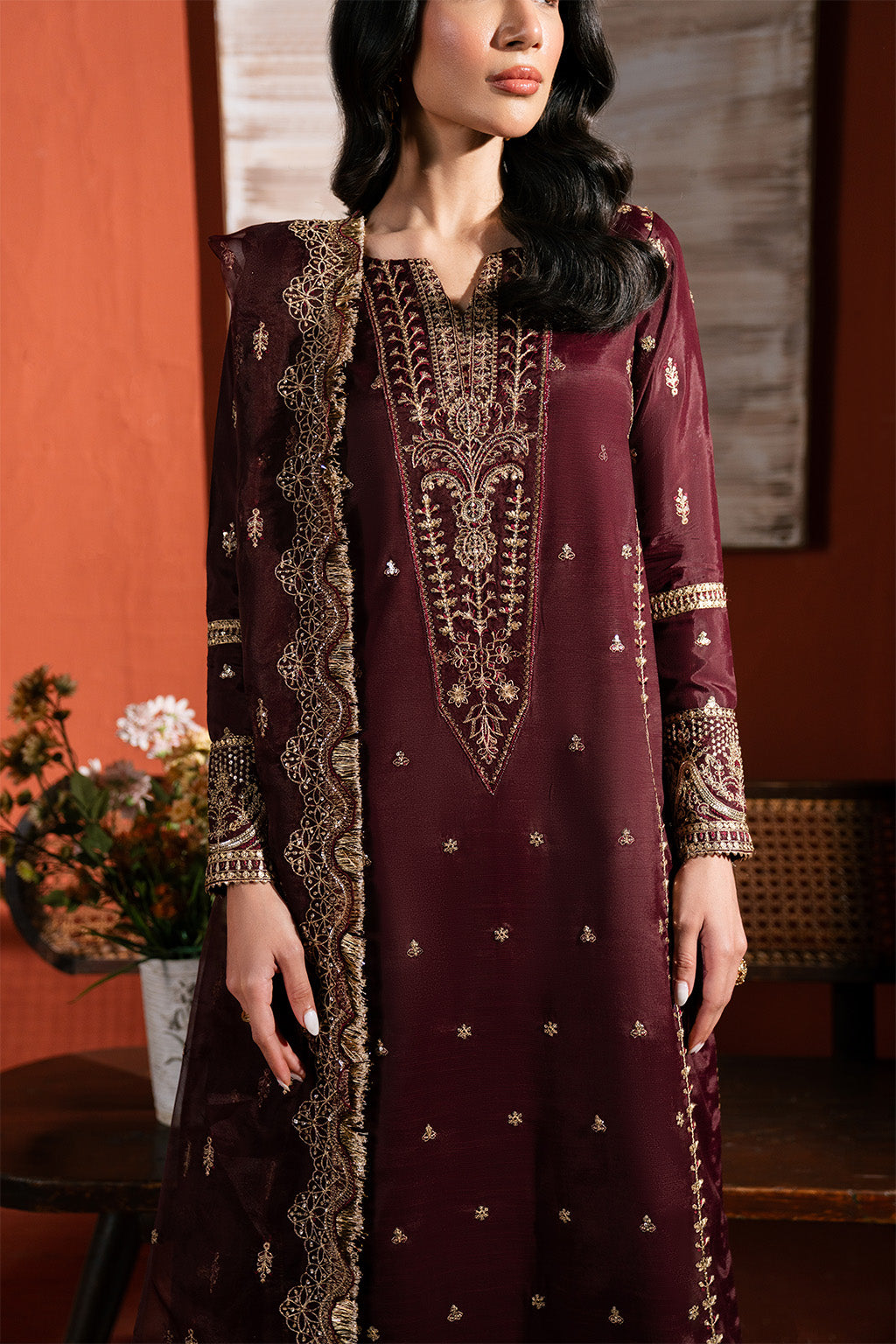 Neeshay | Raw Silk | RTW-RS-05 -  Neeshay Ladies Clothes - Original Designer Dress - House of Maryam