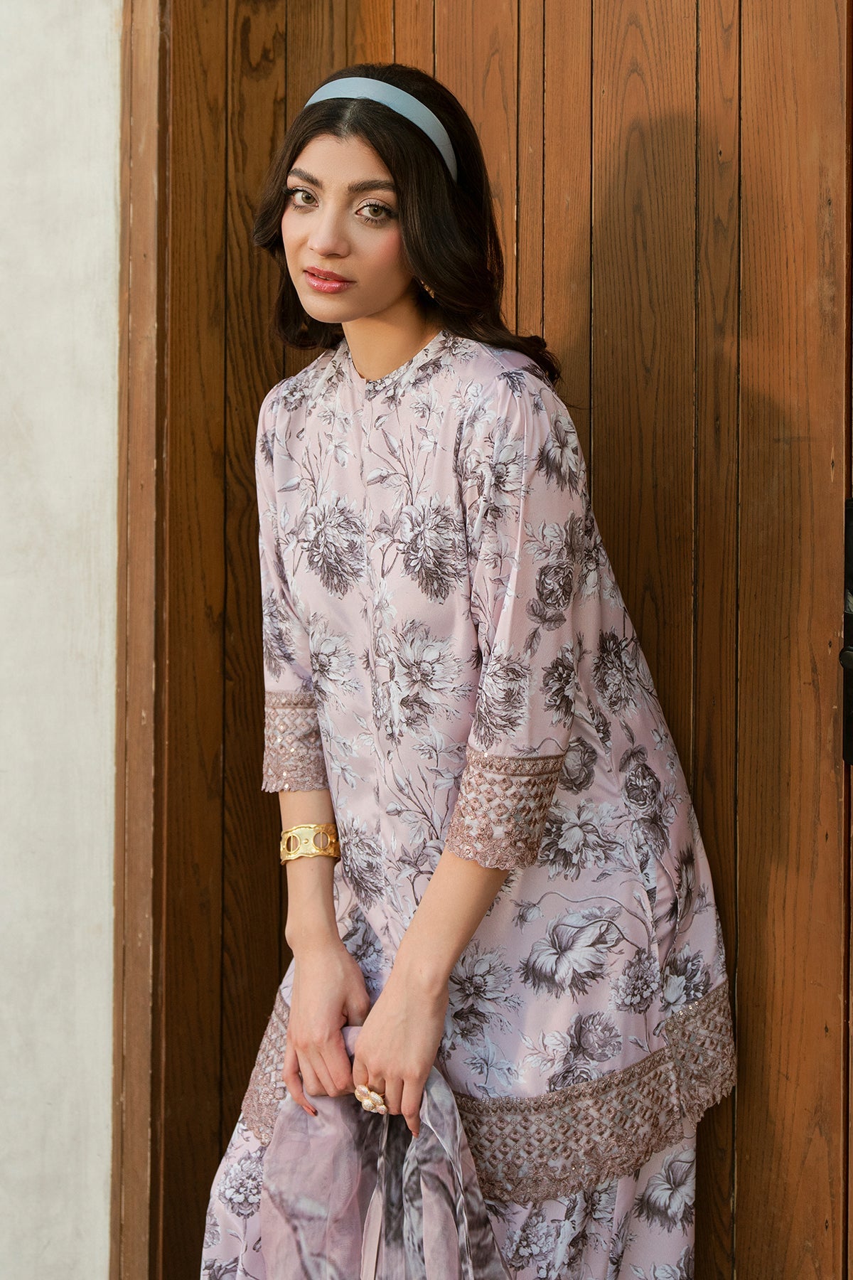 Fahad Hussayn | Lawn Banger | Allium Bloom -  Erum Khan Ladies Clothes - Original Designer Dress - House of Maryam