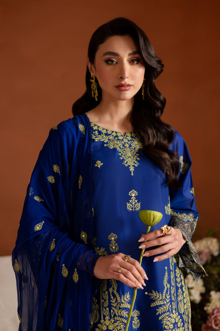Batik | Aylin Festive Solids | Sole Blue -  Batik Ladies Clothes - Original Designer Dress - House of Maryam