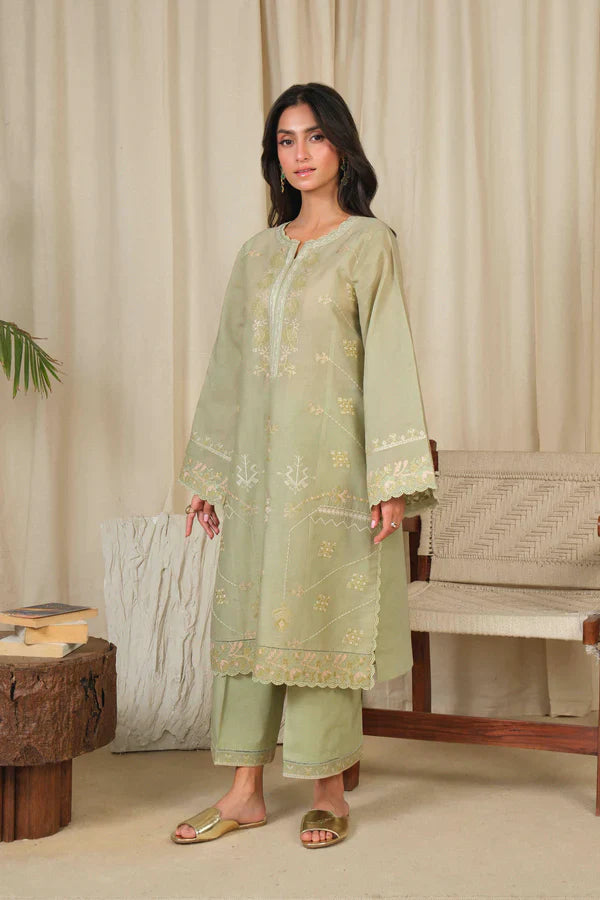 Noor by Saadia Asad | Noor Pret 25 | D4 - Muted Green -  Noor by Saadia Asad Ladies Clothes - Original Designer Dress - House of Maryam