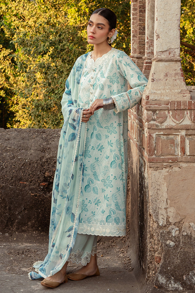 Cross Stitch | Premium Lawn 24 | WHISPERING DOVE -  Cross Stitch Formal - Original Designer Dress - House of Maryam