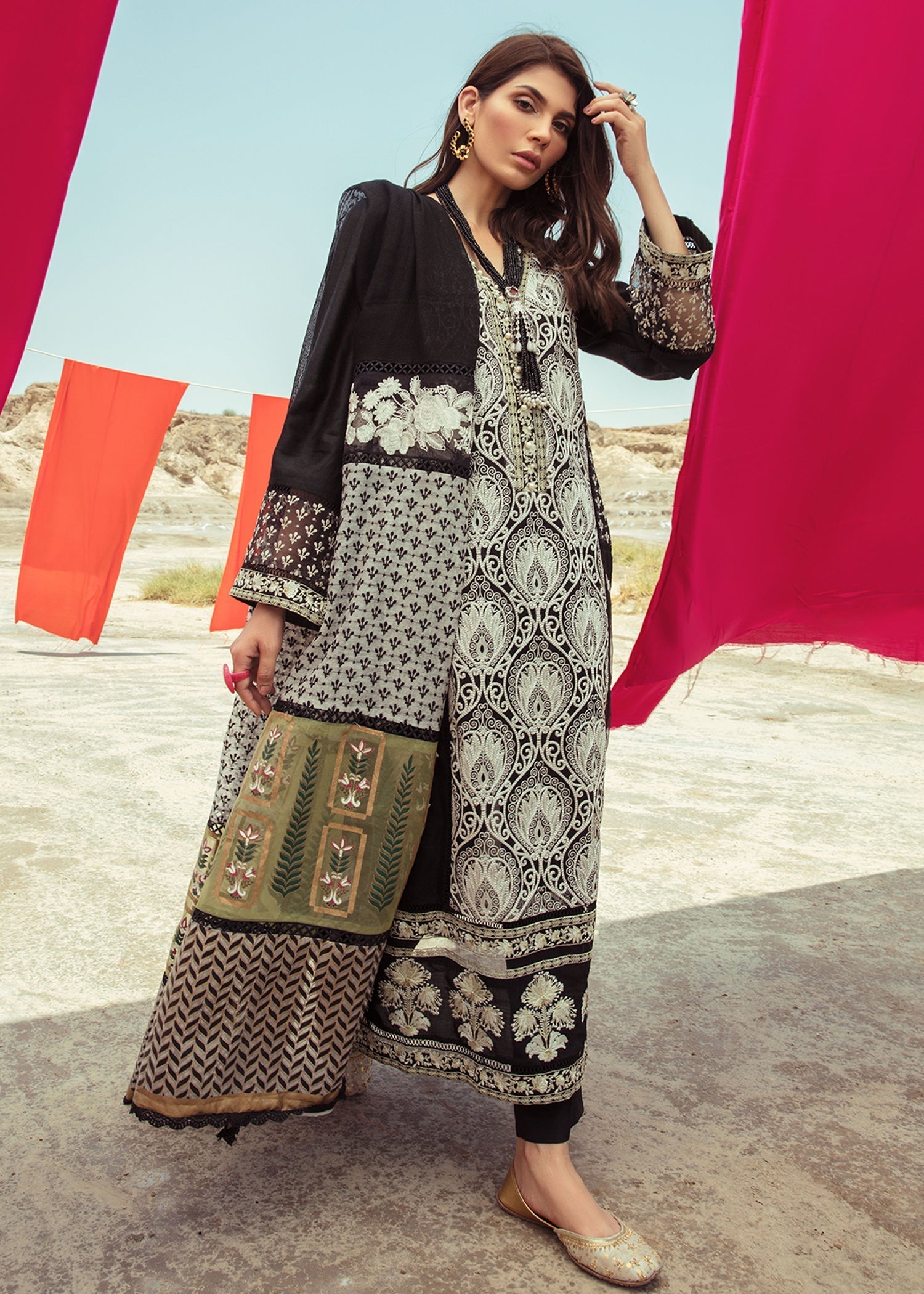 Saira Shakira | Luxury Pret | Black Beauty -  Saira Shakira Ladies Clothes - Original Designer Dress - House of Maryam