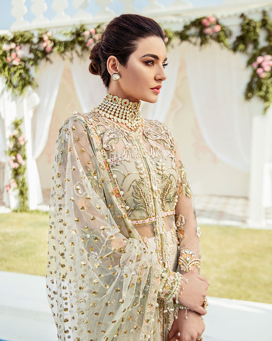 Gulaal | Wedding Formals | Cher Embroidered Net 3-Piece Suit WS-04 -  Gulaal Bridal - Original Designer Dress - House of Maryam