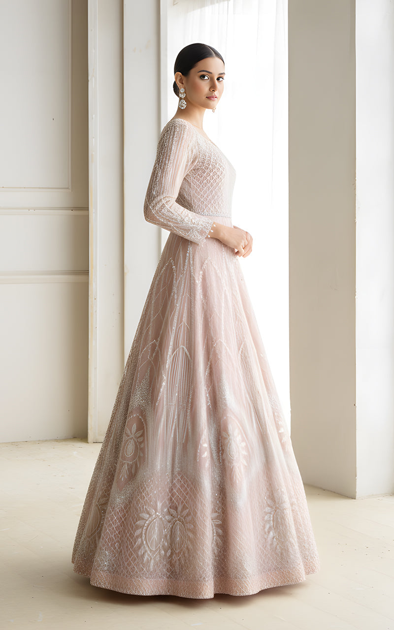 Threads and Motifs | Formal Dresses 25 | Net Embroidered Maxi, image 4