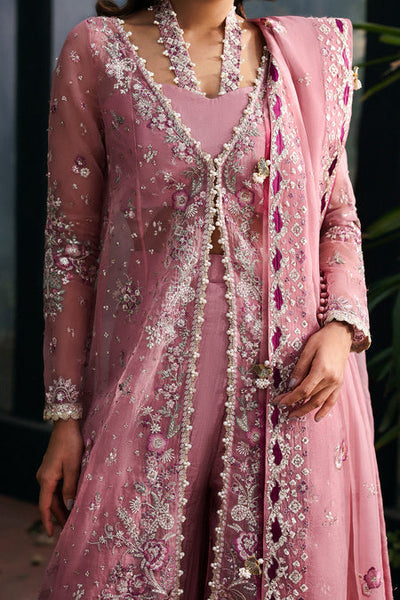 Afrozeh Seraira rose pink organza formal maxi, photo 3