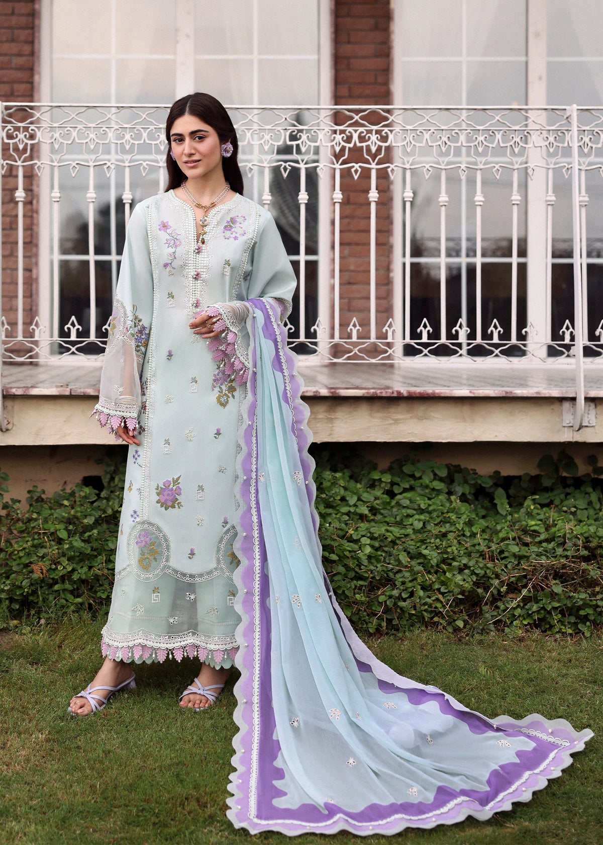 Sardinia | Embroidered Lawn Edit 26 | Misty Morning, image 7