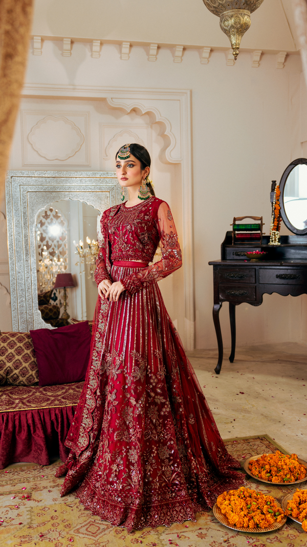 Zebtan | Zircon Wedding Formals | ANARKALI ZQ-09 -  Zebtan Ladies Clothes -  House of Maryam