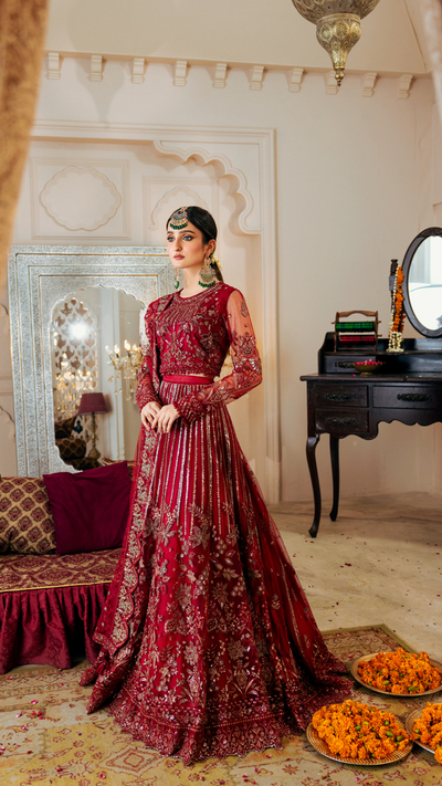 Zebtan | Zircon Wedding Formals | ANARKALI ZQ-09 -  Zebtan Ladies Clothes - Original Designer Dress - House of Maryam