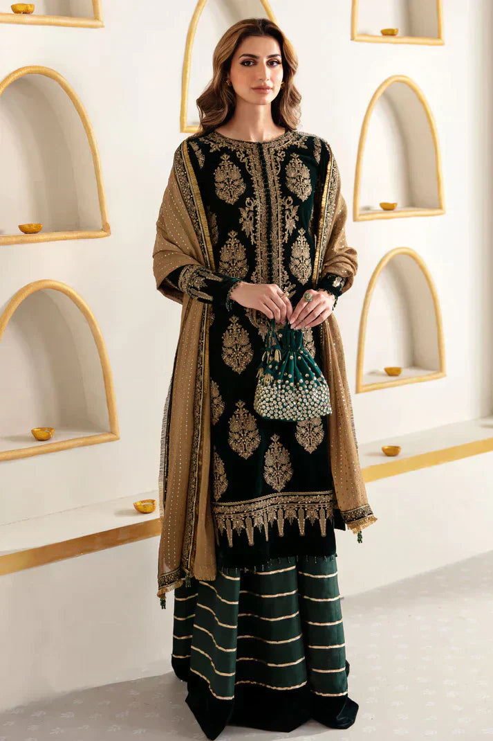 Jazmin | Velvet 23 | VF-2009 by Designer Jazmin - House of Maryam - Pakistani Designer Ethnic Wear in {{ shop.shopifyCountryName }}