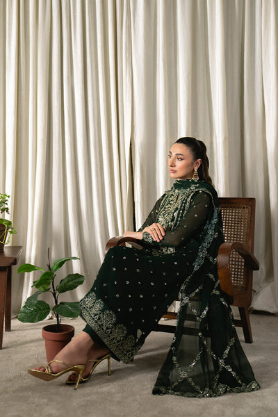 Neeshay | Ready to Wear Chiffon | RTW-CHFN-04 Green