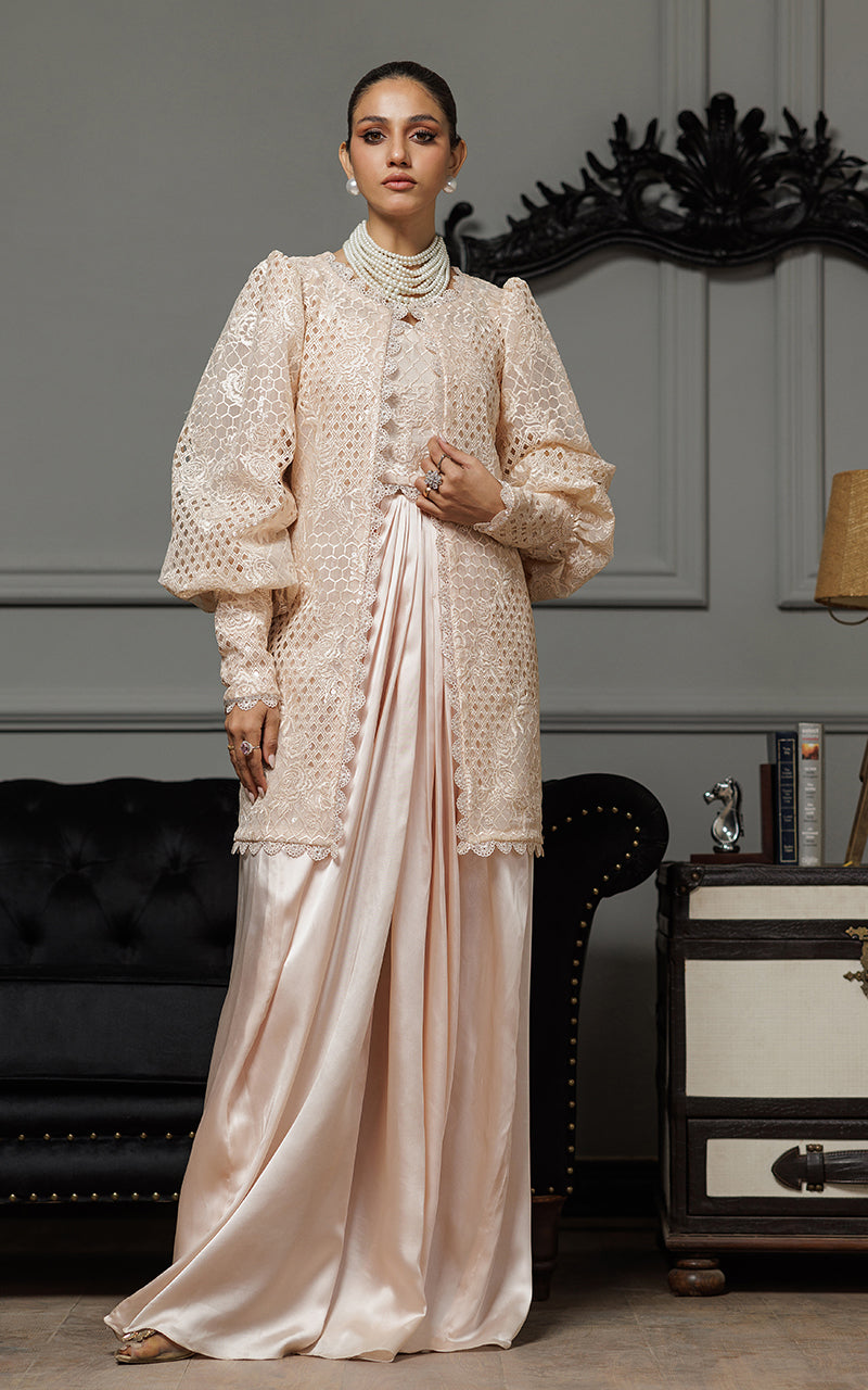 Threads and Motifs | Formal Dresses 25 | Organza Embroidered Jacket With Embroidered Tube And Skirt -  Threads and Motifs Ladies Clothes - Original Designer Dress - House of Maryam