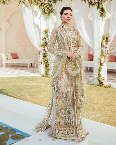 Gulaal | Wedding Formals | Cher Embroidered Net 3-Piece Suit WS-04 -  Gulaal Bridal - Original Designer Dress - House of Maryam