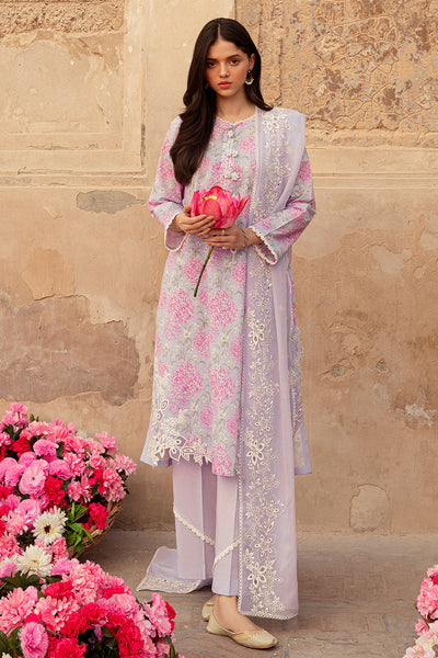 Cross Stitch | Premium Lawn 24 | LILAC DREAM -  Cross Stitch Formal - Original Designer Dress - House of Maryam