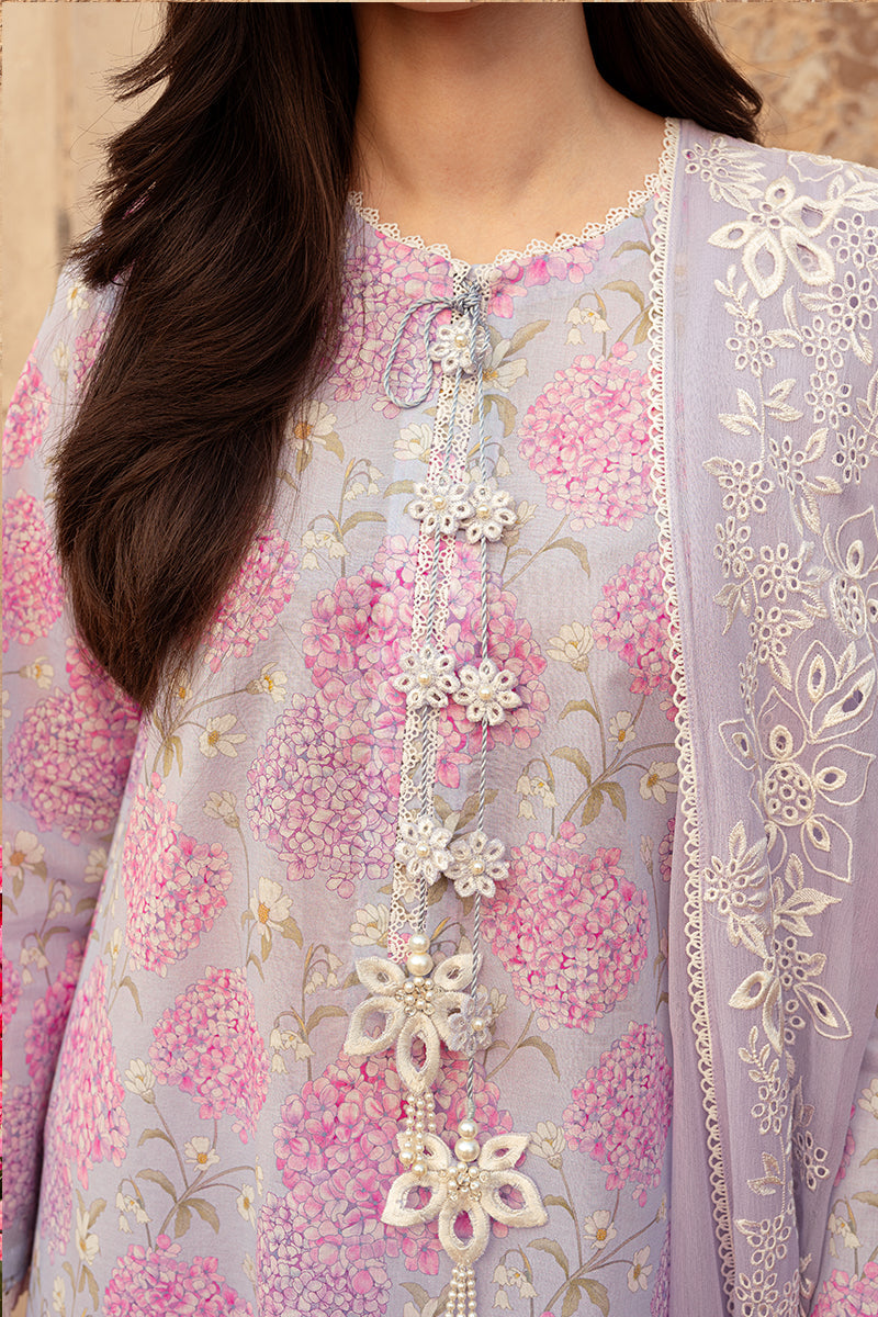 Cross Stitch | Premium Lawn 24 | LILAC DREAM -  Cross Stitch Formal - Original Designer Dress - House of Maryam