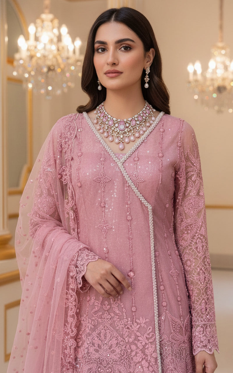 Threads and Motifs | Formal Dresses 25 | Embroidered Angrakha With Lehenga-3