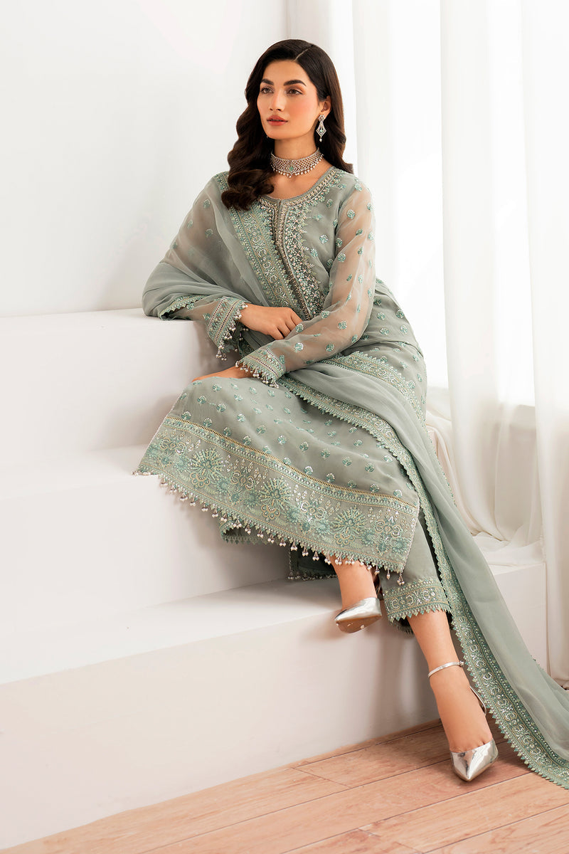 Baroque | Formal Collection | CHIFFON UF-692 -  Baroque Ladies Clothes - Original Designer Dress - House of Maryam