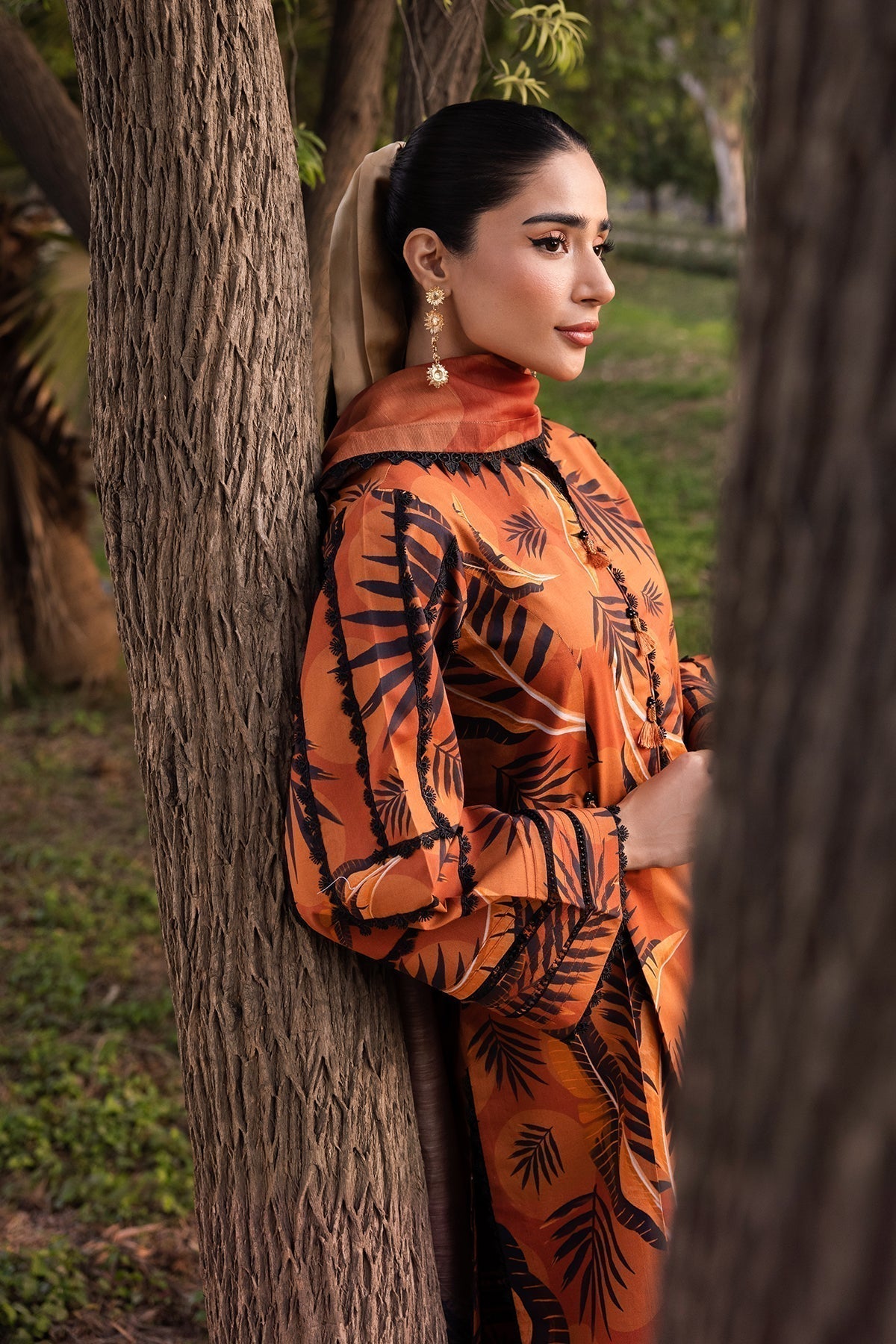 Alizeh | Sheen Lawn Prints 24 | MARIGOLD