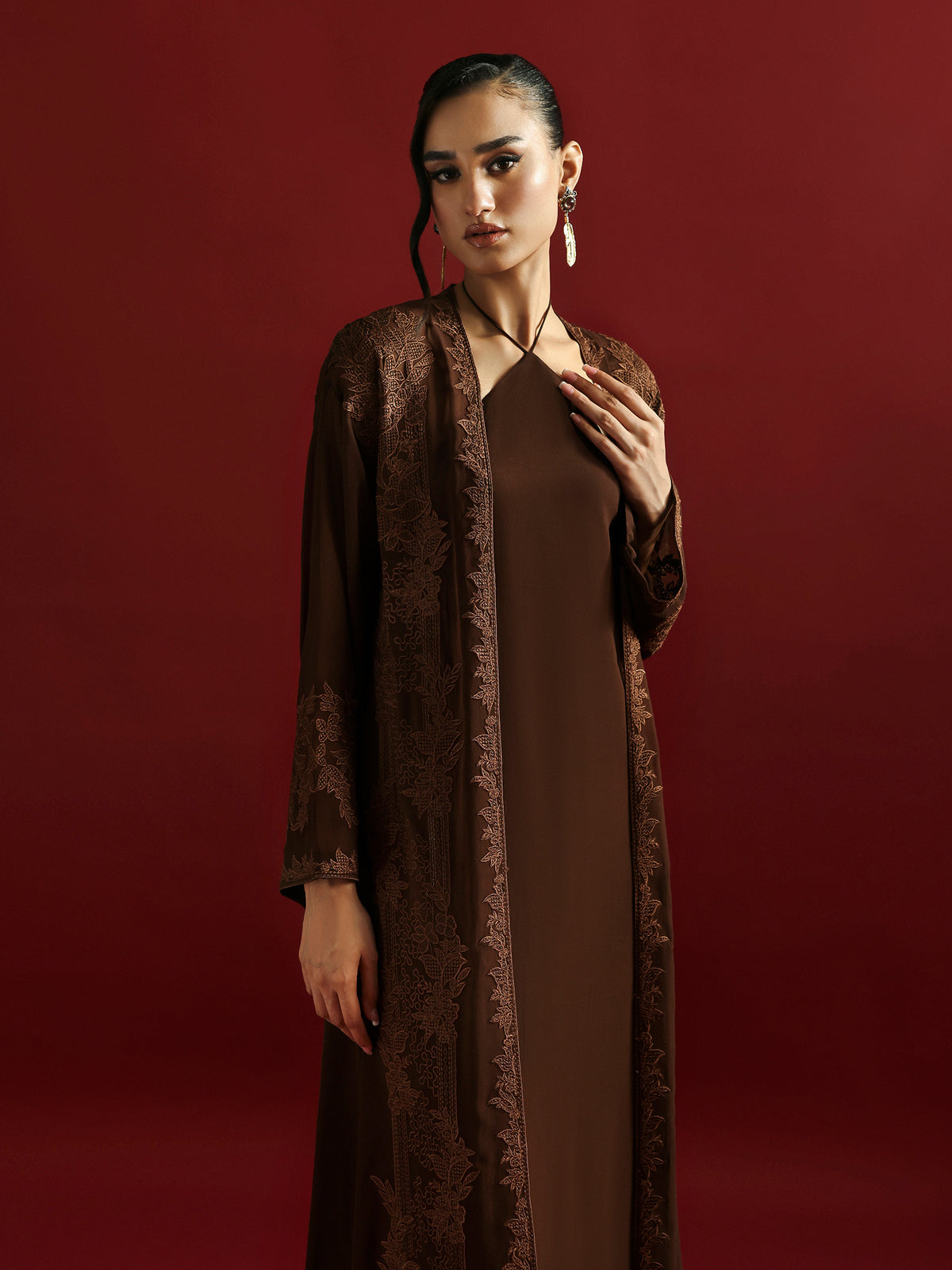 CAIA | Embroidered Edit | Cocoa, image 3