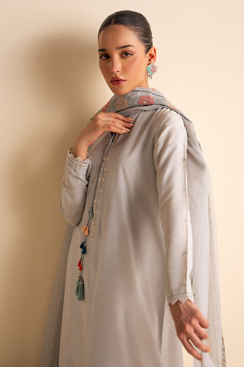 Cross Stitch | Exclusive Pret | Pearl Blue-2 Piece (Shirt & Dupatta), image 5
