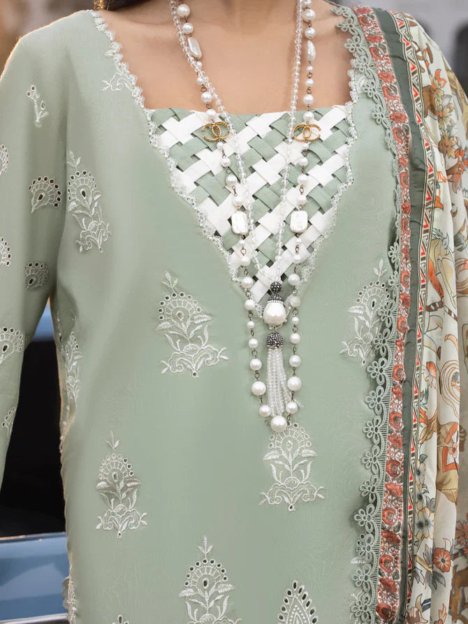 Faiza Faisal | Maya Luxury Lawn | Elena -  Faiza Faisal Luxury - Original Designer Dress - House of Maryam