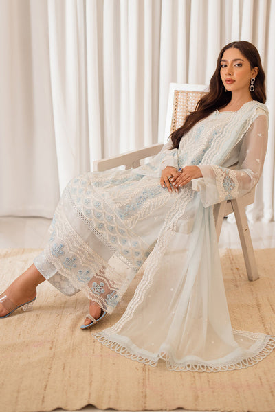 Azure | Ensembles Embroidered Formals | Ocean Whisper -  Azure Ladies Clothes - Original Designer Dress - House of Maryam