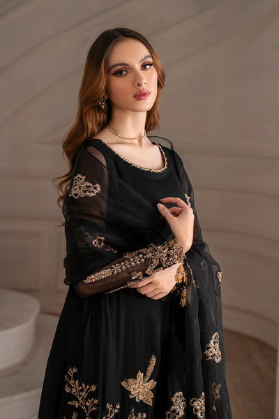 Iznik I Festive Formal I UE-417 Embroidered Chiffon -  Iznik Ladies Clothes - Original Designer Dress - House of Maryam