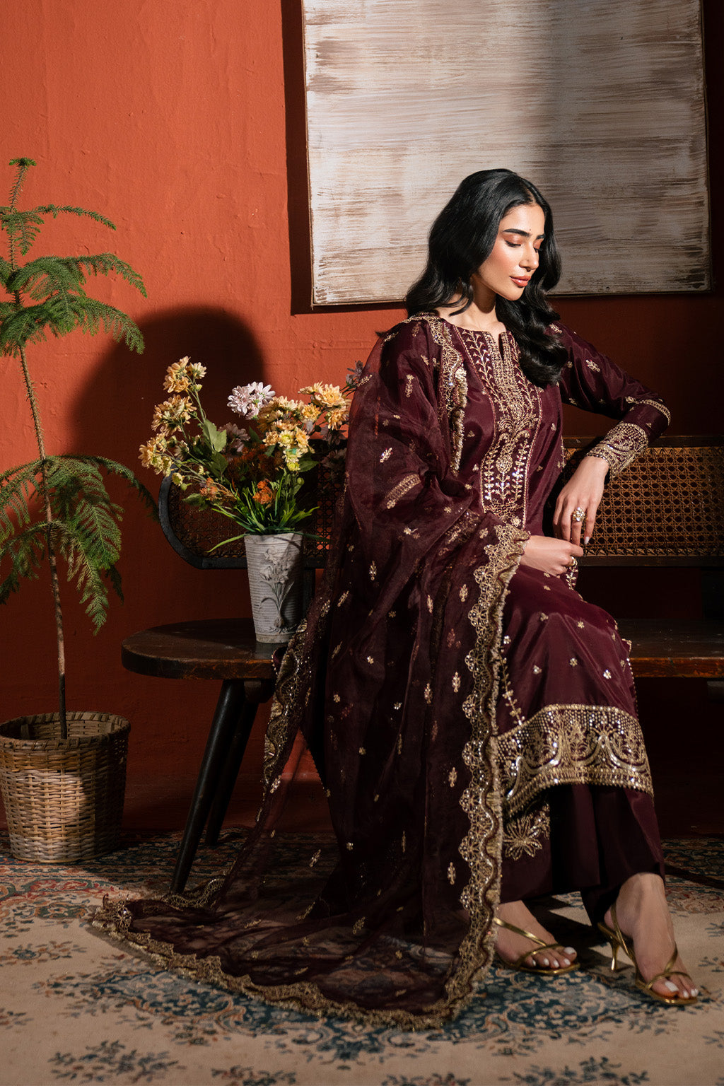 Neeshay | Raw Silk | RTW-RS-05 -  Neeshay Ladies Clothes - Original Designer Dress - House of Maryam