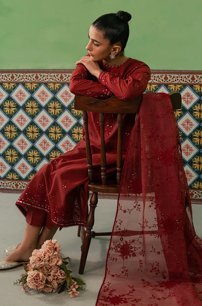 Cross Stitch | Mahiri Embroidered Collection | ROSE FLORINE -  Cross Stitch Luxury - Original Designer Dress - House of Maryam