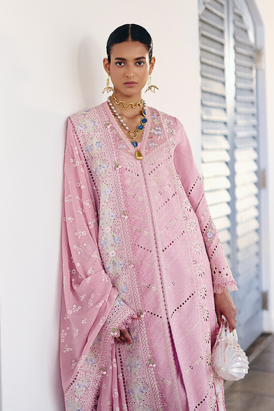 Suffuse Safar lilac pink cotton shirt and culottes, photo 5
